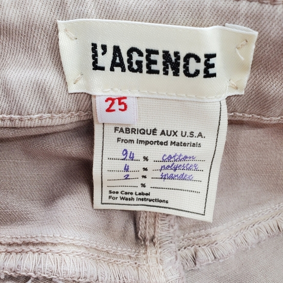 L'AGENCE Marguerite Skinny High Rise Jeans Biscuit - Picture 5 of 13